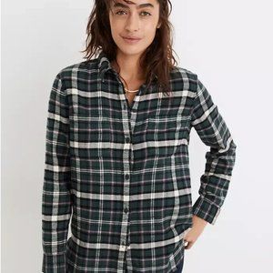 Madewell flannel classic ex-boyfriend shirt